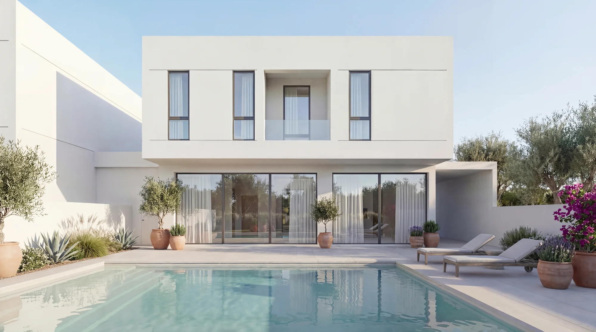 Contemporary villa with pool