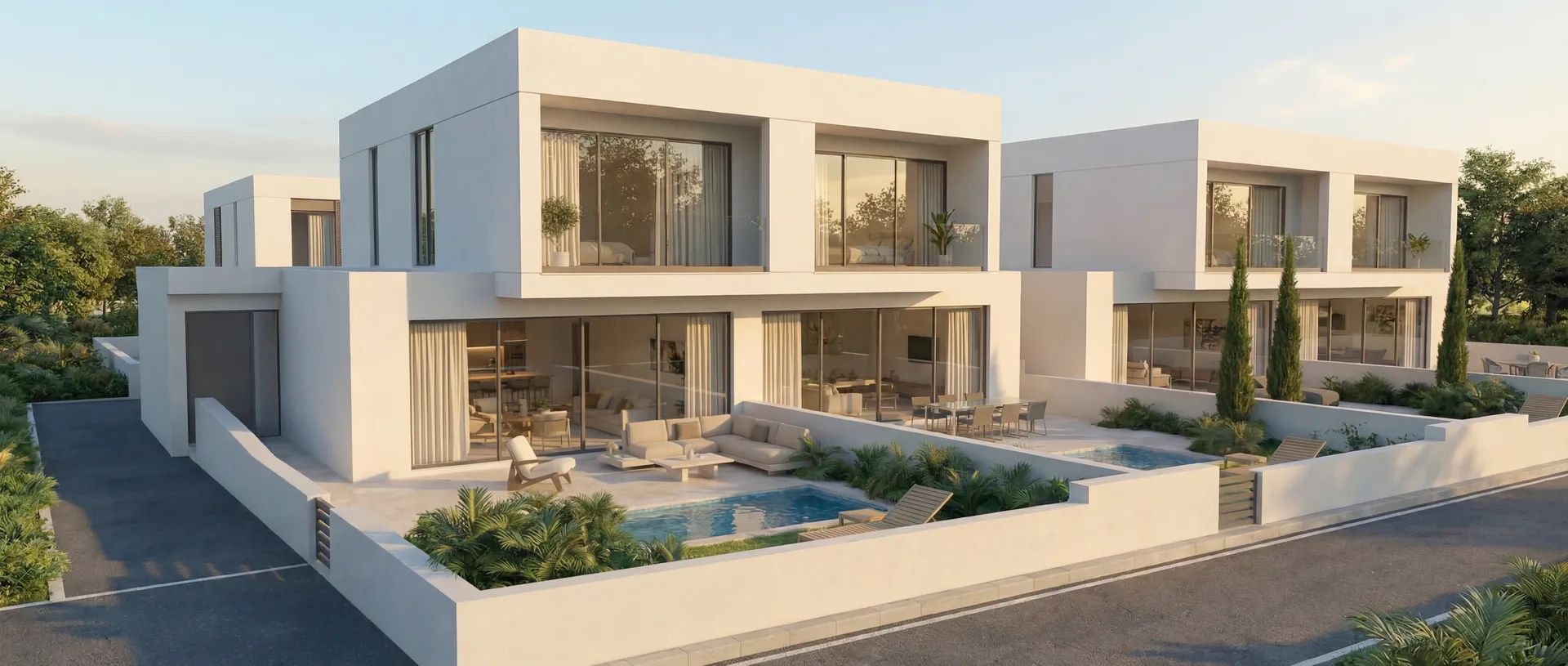 Contemporary villa with private pool — GREEN Development, Pyla